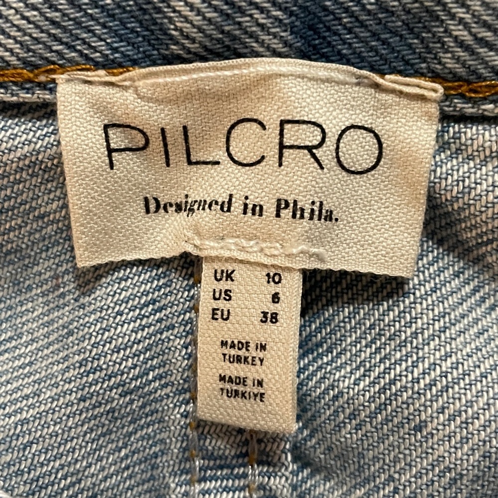 Pilcro Light Wash Denim Jean Skirt Sz 6 - Picture 10 of 11